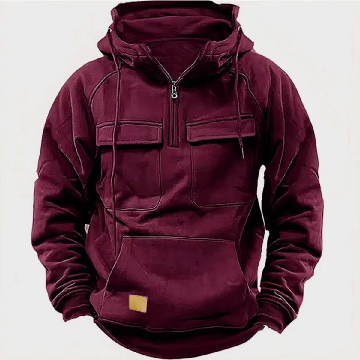 NYHET -Paul- Hoodie Herr med Flera Fickor