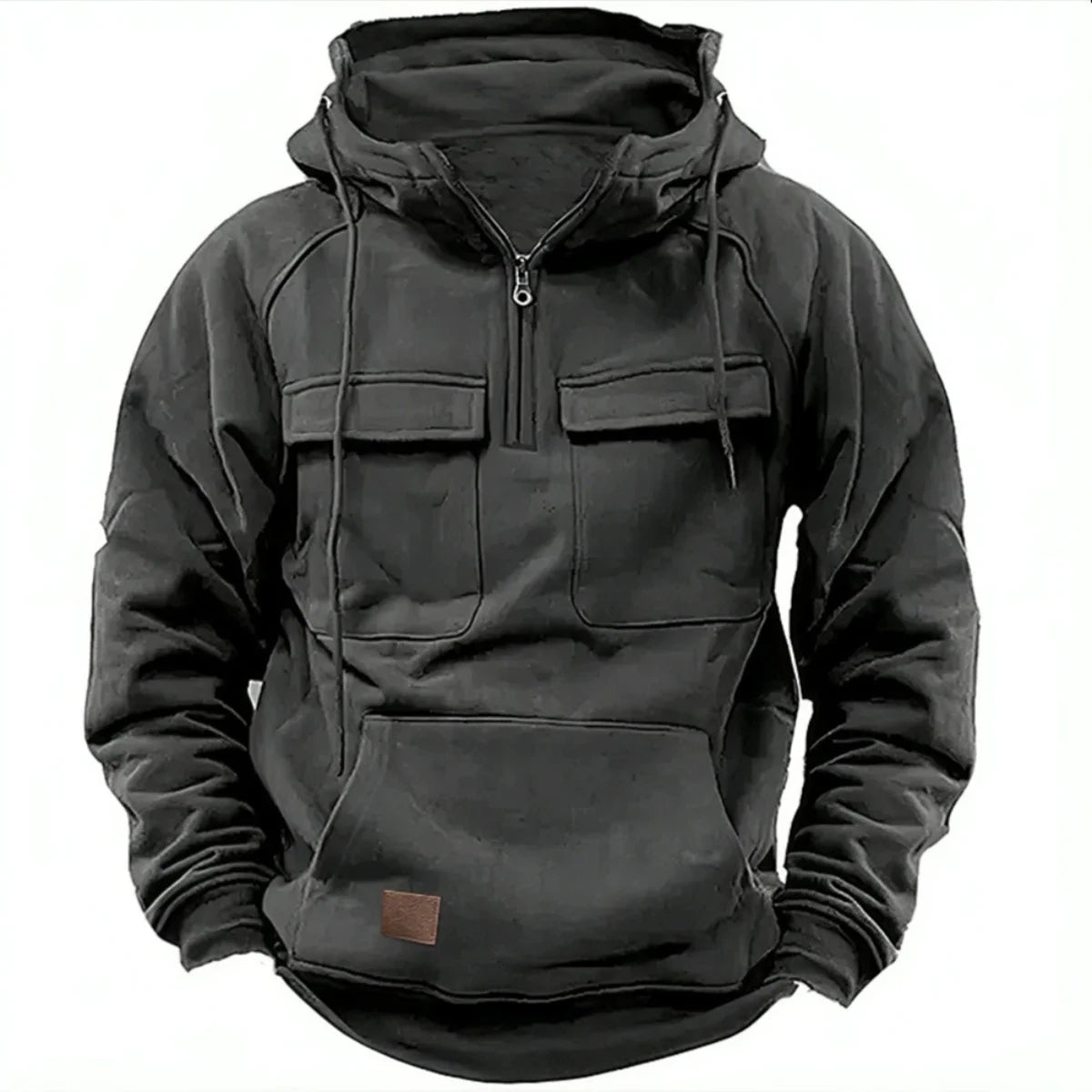 NYHET -Paul- Hoodie Herr med Flera Fickor