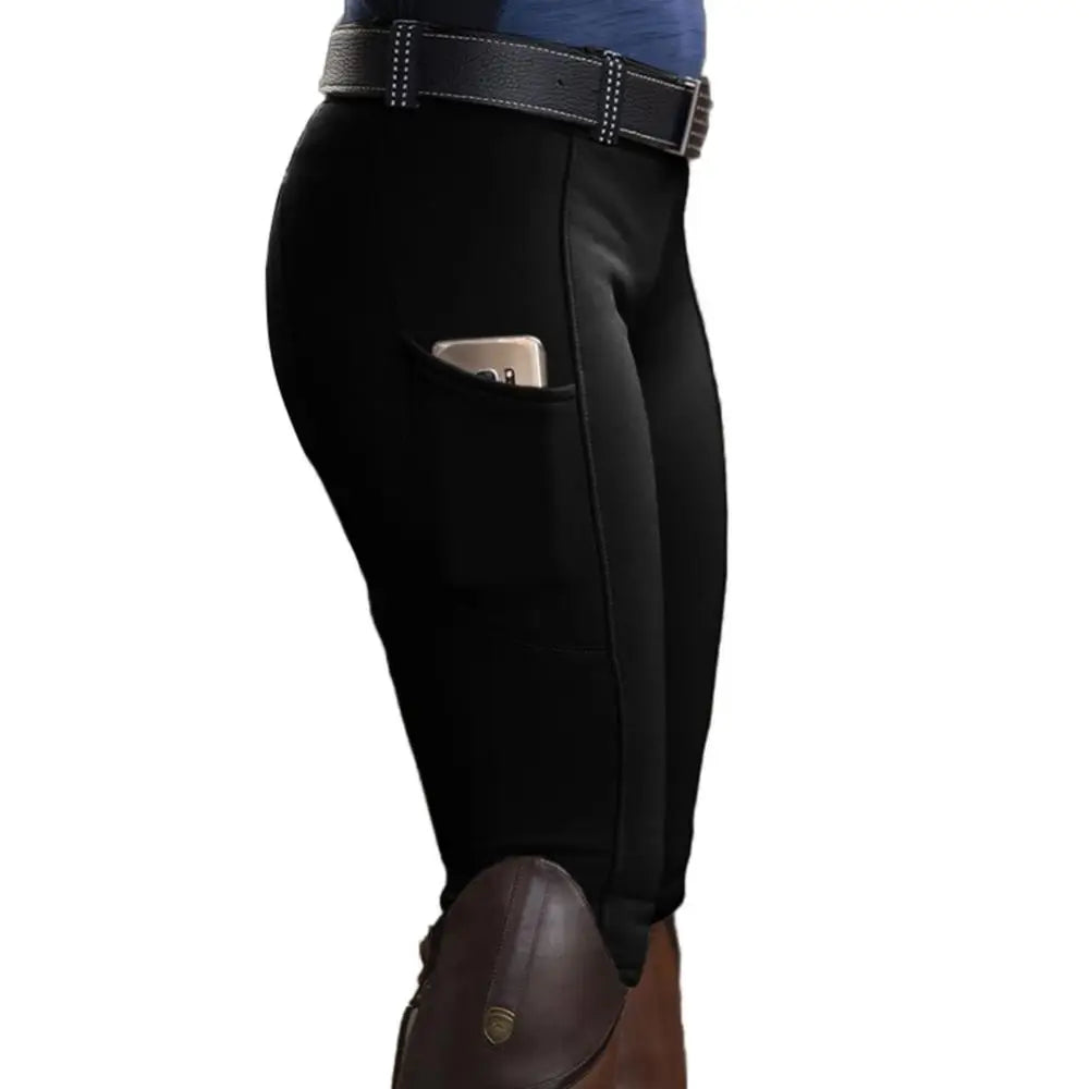 Madeleine-Ridbyxor Dam - Elastiska Tights med Fickor