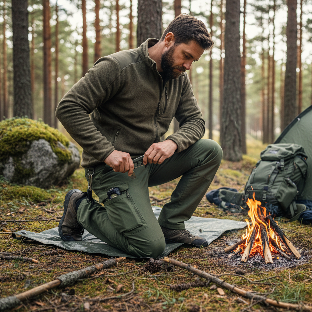 Cargo-byxor i aktion - Outdoor