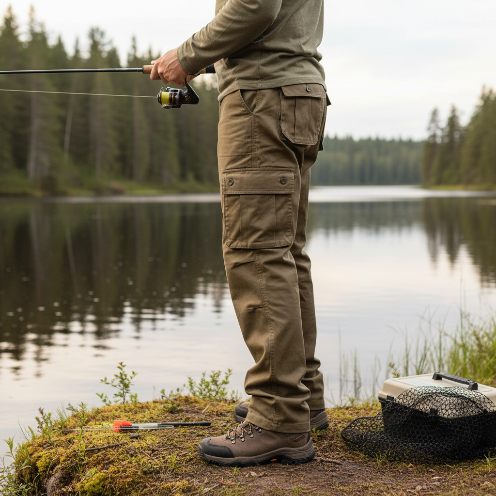 Cargo-byxor lifestyle - fiske