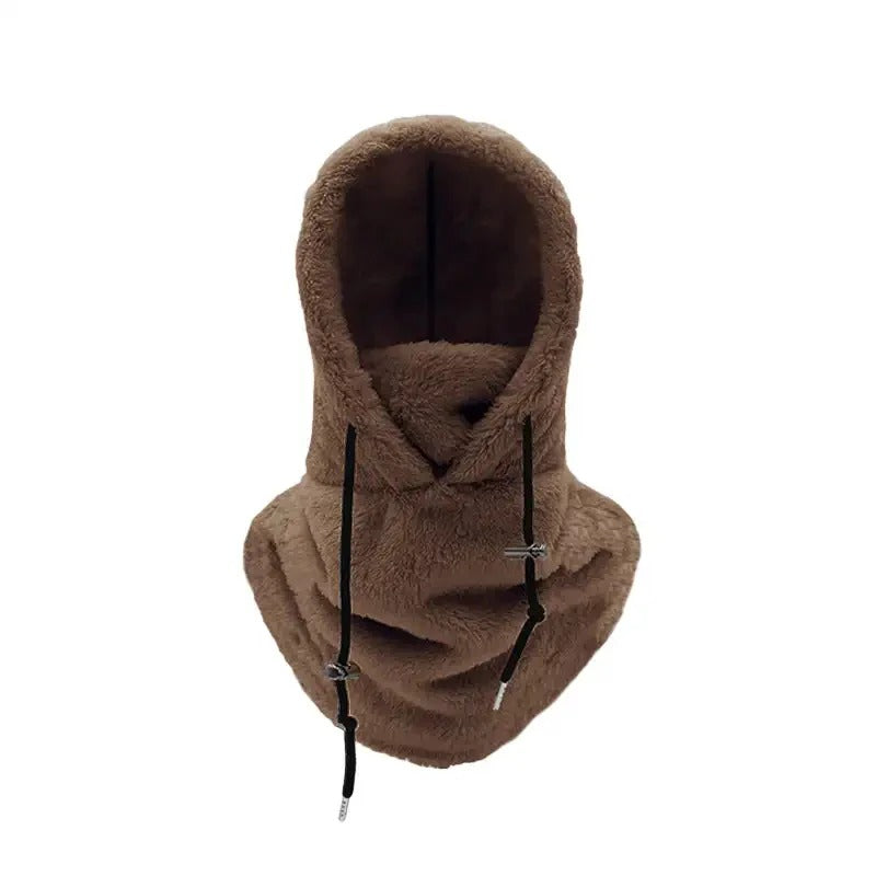 Daisy-sherpa hood i värmande fleece
